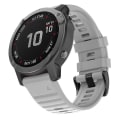Miniatyrbilde 2 av 4: For Garmin Fenix ​​7x / 6x 26mm Smart Watch Quick Release Silicon Watch Band Grey