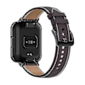 Miniatyrbillede 2 af 5: For Xiaomi Redmi Watch 2 Lite udskiftning ægte læderrem justerbar ur Dark purple Style A