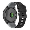 Pikkukuva 5 / 5: Garmin Fenix 7 22mm kaksiväriselle silikonirannekkeelle STMZ Black Grey