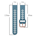 Miniatyrbilde 5 av 5: For Garmin Instinct 2s 20 mm damesilikonklokkerem med blonder Lake Blue