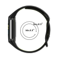 Miniatyrbild 5 av 5: För Fitbit Charge 5 dubbelfärgad metall spänne hål silikon watch Red Black