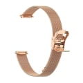 Miniatyrbilde 1 av 5: For Fitbit Luxe Clip-on Metal Watch Band Rose Gold