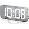 Miniatyrbild 1 av 5: Väckarklocka Digital Väckarklocka LED Spegel Väckarklocka med Dubbla USB-Portar