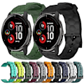 Miniatyrbillede 3 af 5: Til Garmin Venu 2 Plus 20 mm fodboldmønster ensfarvet silikoneurrem White