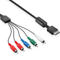 Pikkukuva 1 / 3: Ps 2/3 komponenttikaapeli, 1,8 m:n korkearesoluutioinen HDTV-komponentti-Rca