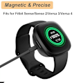 Miniatyrbillede 4 af 5: Oplader til Fitbit Sense/Sense 2/Versa 3/Versa 4, USB-opladerkabel (3,3ft/1m) (2)