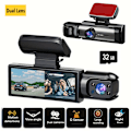 Miniatyrbild 1 av 5: Camrea Bil Färdskrivare Dash Cam för Bilar Bilkamera med IR Mörkerseende Loop-inspelning med 3,16 tums IPS-skärm