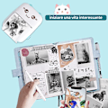Miniatyrbild 3 av 5: Portabel ficktermalskrivare med 7 rullar papper, fotoskrivare för iOS Android