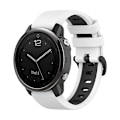 Miniatyrbild 1 av 5: För Garmin Fenix ​​5s 22 mm silikon watch i två färger White-Black