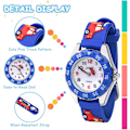 Miniatyrbild 3 av 5: Watch, vattentät watch för barn Quartz Movement, 3d tecknad design, digital watch för 3 år till 11 år flicka Pojke