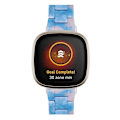 Pikkukuva 3 / 5: Fitbit Versa 3 / Sense Universal Resin watch Blue Pink