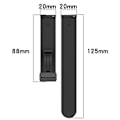 Miniatyrbillede 5 af 5: Til Garmin Approach S40 20 mm foldemagnetisk lås Silikone urrem Orange-Black