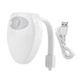 Pikkukuva 1 / 5: Mini-WC-valo liiketunnistimella, hehkuu wc-kulhon sisällä, USB-lataus, induktioyövalo, wc-tarvike
