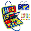 Pikkukuva 3 / 4: Busy Board, 20 in 1 Toddler Lelut Sensory Activity Board Fine Motor oppimiseen