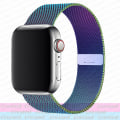 Miniatyrbilde 1 av 5: Milanese løkkestropp For Apple Watch Ultra Band 44mm 40mm 45mm 41mm 49mm 42mm 38mm 44 Mm Correa-armbånd Iwatch Series 3 6 Se 7 8 rainbow 42mm 44mm 45mm 49mm