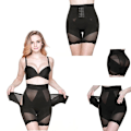 Miniatyrbillede 1 af 5: Hofteløftende, åndbar, formende, tynd shapewear mavebukser korset Khaki M