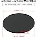 Miniatyrbillede 2 af 5: 8-delt Disk Instrumentbræt Pad Monteringssugerkop Pad Disk