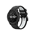 Miniatyrbillede 1 af 4: Rem til Garmin Tactix Delta 26Mm To-farvet Sort-hvid Sport Silikone Urrem