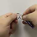 Miniatyrbilde 5 av 5: 30 stk rund karabinring, mini 20 mm rund karabinkrok nøkkelring krok