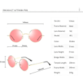 Pikkukuva 4 / 5: Vintage Pyöreä John Lennon Polarisoidut aurinkolasit Miesten Naisten Circle Hippie Aurinkolasit Red Ocean Lens-gold Frame