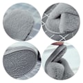 Miniatyrbillede 4 af 5: Damesko, åben tå fuzzy fluffy hjemmesko hyggeligt memory foam Grey 40-41