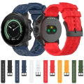 Miniatyrbild 4 av 5: För Suunto Spartan Sport 24 mm fotbollsmönster i enfärgad silikon watch Navy Blue