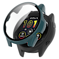 Miniatyrbild 1 av 5: Huamade For Garmin Forerunner 265 Smart Watch Pc case med skärmskydd i härdat glas Blackish Green
