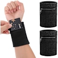 Miniatyrbild 1 av 5: 2 stycken Sport-Armband Handledsficka - Blixtlås Handleds-Pläneböcker för Utomhussporter