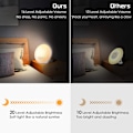 Miniatyrbillede 5 af 5: Vækkeur Sunrise Alarm Clock Wake Up Light 7 Farve Atmosfære Lampe