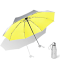 Miniatyrbillede 1 af 4: Solcreme Solskærm Paraply Kvinde Mini Paraply Lommebeskyttelse Foldbar Ultraviolet Beskyttelse Parasol Yellow