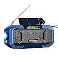 Miniatyrbild 4 av 5: Nyaste bekväma Bluetooth-kompatibla högtalare Nöd sol handvev väderradio Powerbank laddare blixtljus