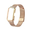 Miniatyrbilde 2 av 2: Pakke 360 Fleksibelt Stålnett Armbåndsdeksel for Huawei Strap 9 Rose Gold