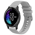 Miniatyrbillede 1 af 5: Til Garmin Venu 20 mm Wavy Dot Pattern Solid Color Silicone Watch Band Grey
