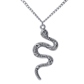 Miniatyrbilde 5 av 5: Gull Snake Halskjede Sølv Snake Anheng Halskjede Lagdelt Snake Halskjede 1