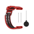 Miniatyrbilde 4 av 5: For Polar V800 Gps Smart Watch Tofarget stålspenneklokkebånd Red-Black