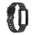 För Fitbit Charge 5 Silicone One Body Armor Watch Band Black