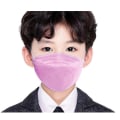 Miniatyrbillede 3 af 4: 50 stk./100 stk. Kf94 maske beskyttende ansigtsmasker til børn Purple 100pcs