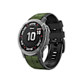 Miniatyrbillede 1 af 4: Rem til Garmin Fenix 5 22Mm Silikone Sports Tofarvet Urrem Amygreen-Sort