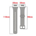 Miniatyrbilde 4 av 5: For Oppo Band 2 Solid Color Soft Silicone Watch Band Grey