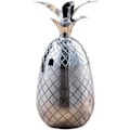 Pikkukuva 1 / 4: Ananas-jääsämpäri kannella Juomaämpäri Metalliruostumattomasta teräksestä valmistettu jääpala, cocktailtarvikkeita juomille, 550ml (hopea)
