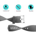 Miniatyrbillede 2 af 3: Udskiftningsbånd, der er kompatible med Fitbit Charge 2, Classic & Special Edition justerbare sportsarmbånd Gray Large