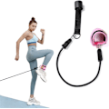 Miniatyrbillede 1 af 5: Fitness Ankelfastgørelser - Justerbare Benærmer Hme Wrkut Heavy Duty Eercise med Dør Ankr - Forbedre Ben Abs og Formning af Balder, pink