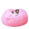 Pikkukuva 1 / 3: Lazy Sofa Bean Bag Keinotekoinen turkis Bean Bag Bean Sohva pink 150cm*75cm