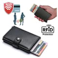Svart Nfc Rfid skyddande plånbok Black