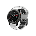 Miniatyrbilde 4 av 4: Rem for Garmin Fenix 7 22 mm dobbel rad hull to-farget silikon klokkearmbånd hvit svart
