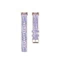 Miniatyrbilde 5 av 5: For Fitbit Charge 4 / Charge 3 / Charge3 Se Flettet Nylon Klokkebånd Plasthode Purple
