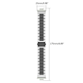Miniatyrbilde 5 av 5: Justerbar rustfritt stål erstatningsstropp for Huawei Watch Fit 2 Clear