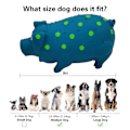 Miniatyrbilde 3 av 4: Squeaky Pig Dog Toys, Pig Dog Toy For Small Medium Large Dogs, Durable Rubber Pig Squeaker Dog Puppy Chew Toys Blue 2 pcs