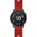 Miniatyrbillede 3 af 5: Til Garmin Fenix ​​6x 26mm Silikone Smart Watch Band Red