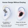 Miniatyrbilde 5 av 5: Bluetooth-hodetelefoner uten øreplugg, støyreduserende håndfri hodesett Ørekrok Trådløse hodetelefoner med mikrofon for iPhone og Android-smarttelefoner White
